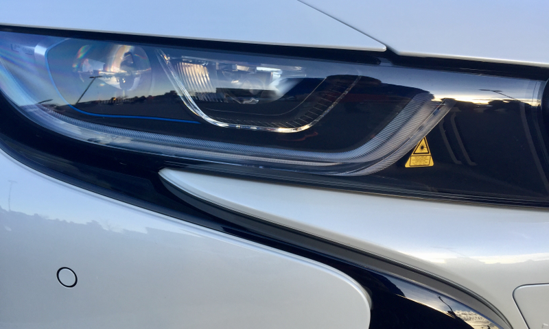 More i8. I spent a lot of time gawking at this car. Love the laser warning in the headlights